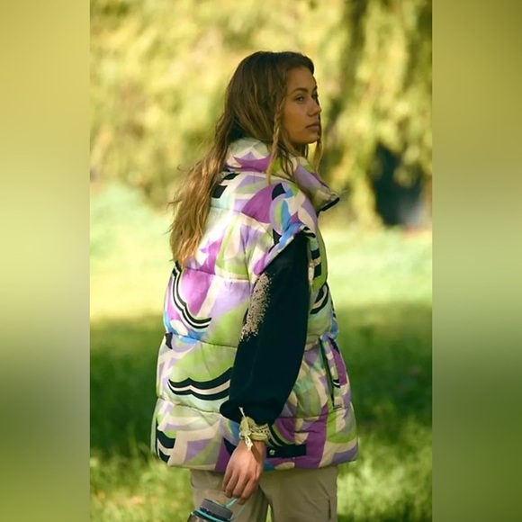 Host Pick Free People Movement Printed Puffer Vest - Size XS - Picture 2 of 16